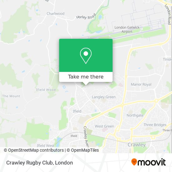 Crawley Rugby Club map