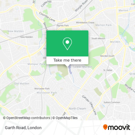 Garth Road map