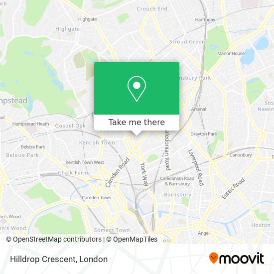 Hilldrop Crescent map
