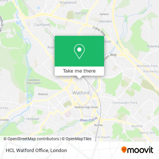 HCL Watford Office map
