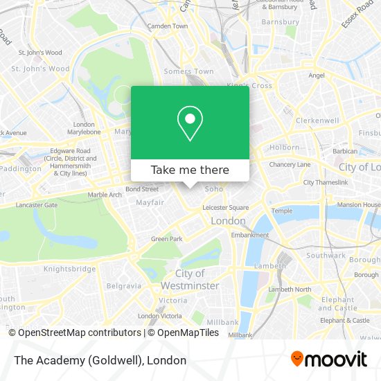 The Academy (Goldwell) map