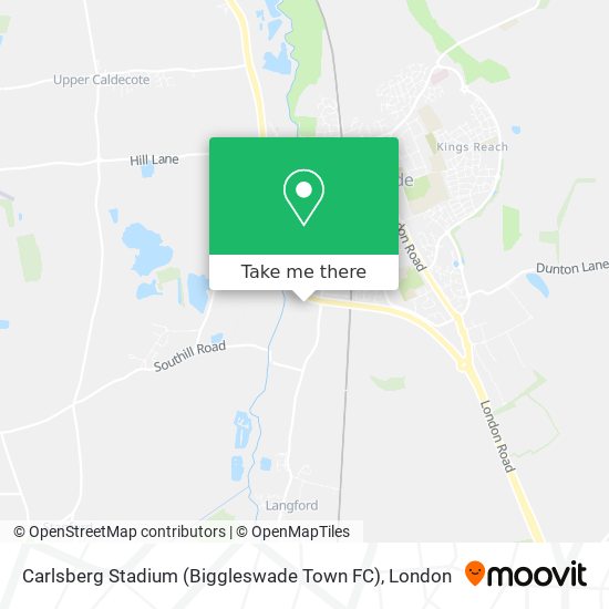 Carlsberg Stadium (Biggleswade Town FC) map
