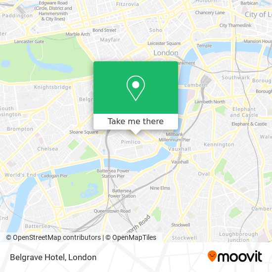 Belgrave Hotel map