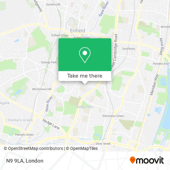 N9 9LA map