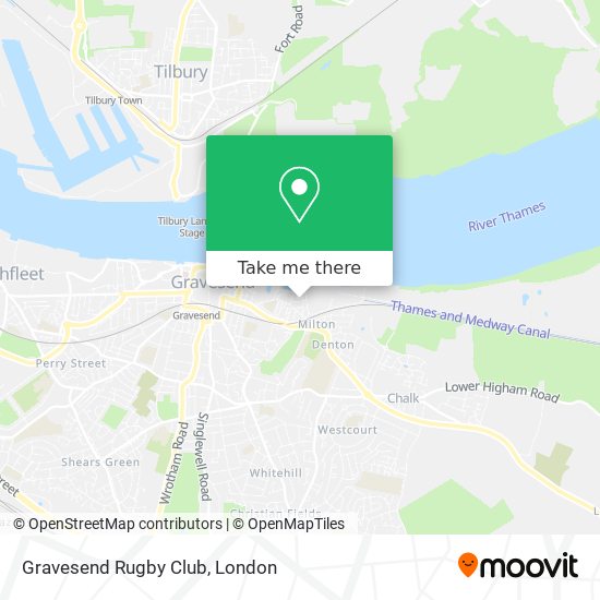 Gravesend Rugby Club map
