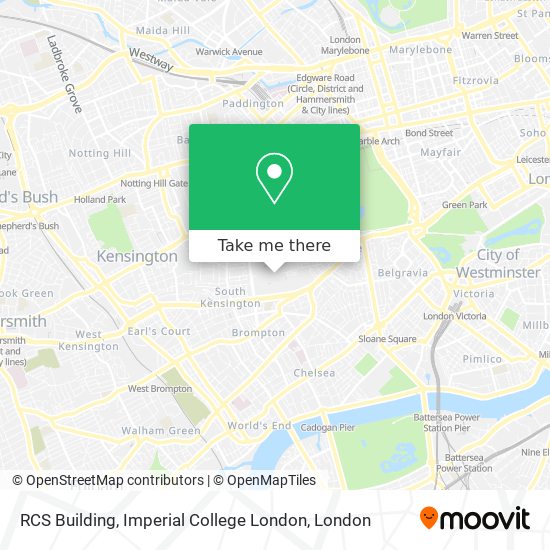 RCS Building, Imperial College London map