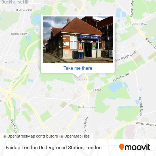 Fairlop London Underground Station map