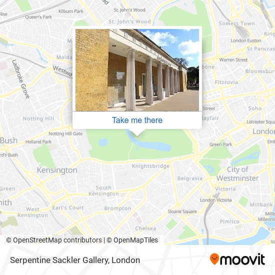 Serpentine Sackler Gallery map