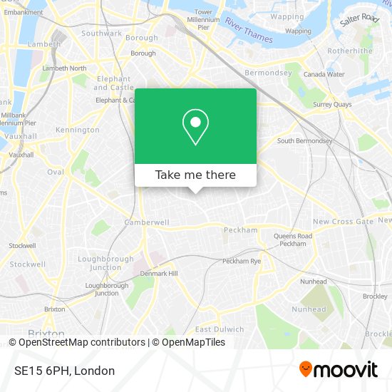 SE15 6PH map