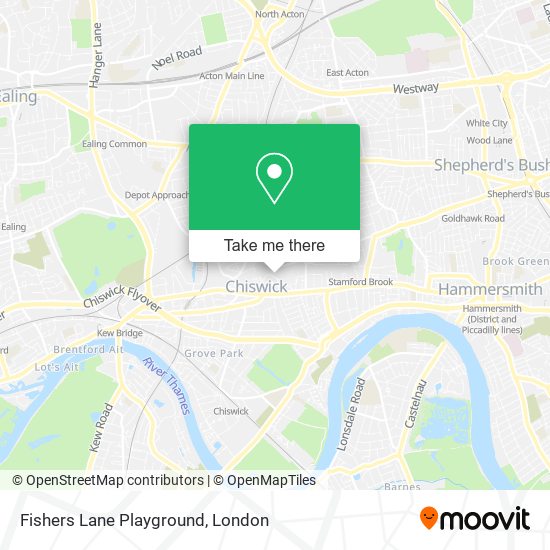 Fishers Lane Playground map
