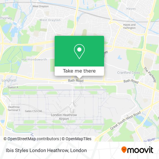 Ibis Styles London Heathrow map