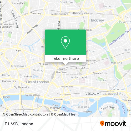 E1 6SB map