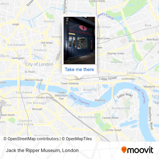 How to Get to Jack the Ripper Museum in Whitechapel by Bus, Tube or Train?