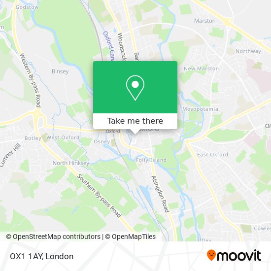 OX1 1AY map