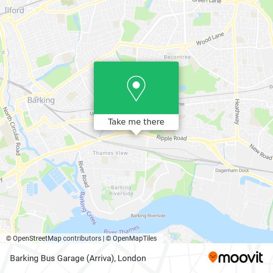 Barking Bus Garage (Arriva) map