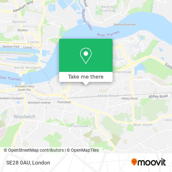 SE28 0AU map