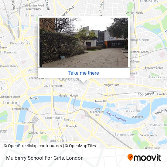 Mulberry School For Girls map