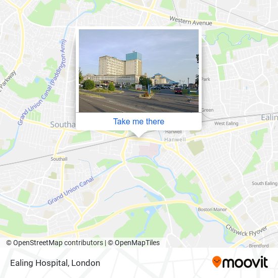 Ealing Hospital map