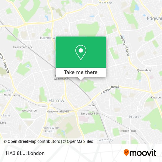 HA3 8LU map