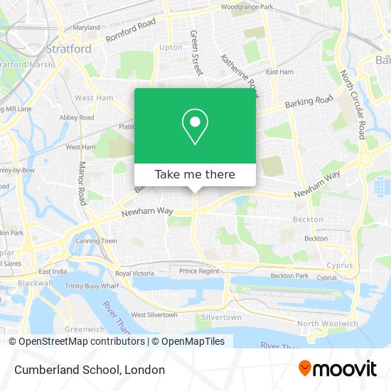Cumberland School map