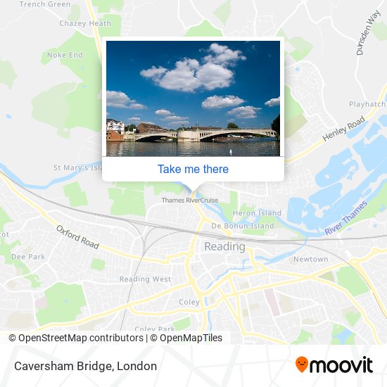 Caversham Bridge map