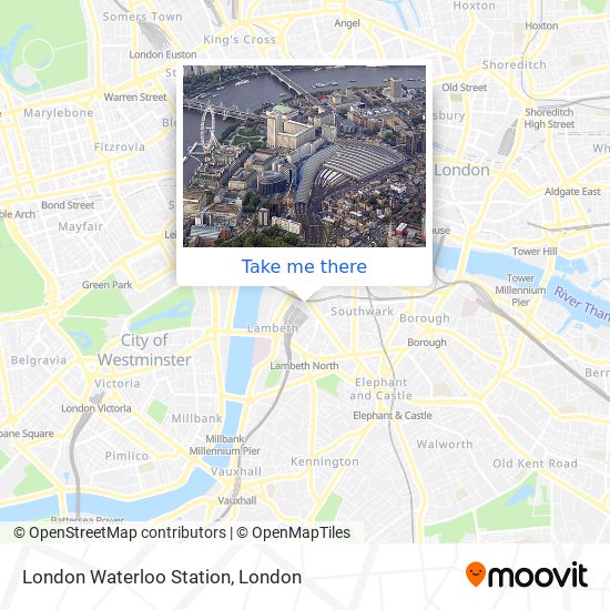 London Waterloo Station map