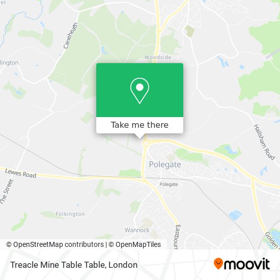 Treacle Mine Table Table map