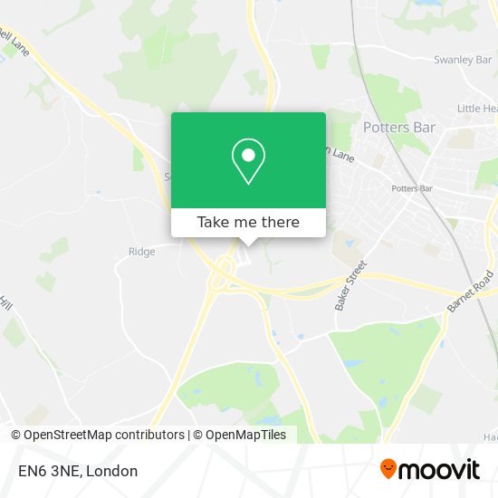 EN6 3NE map