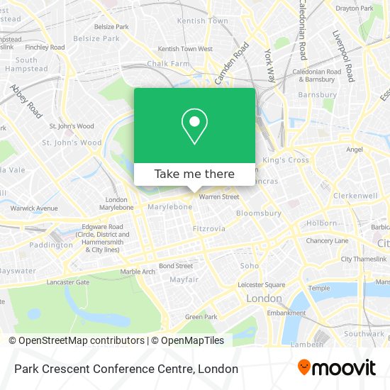 Park Crescent Conference Centre map