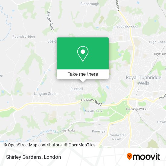 Shirley Gardens map