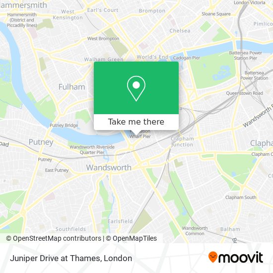 Juniper Drive at Thames map