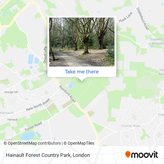 Hainault Forest Country Park map