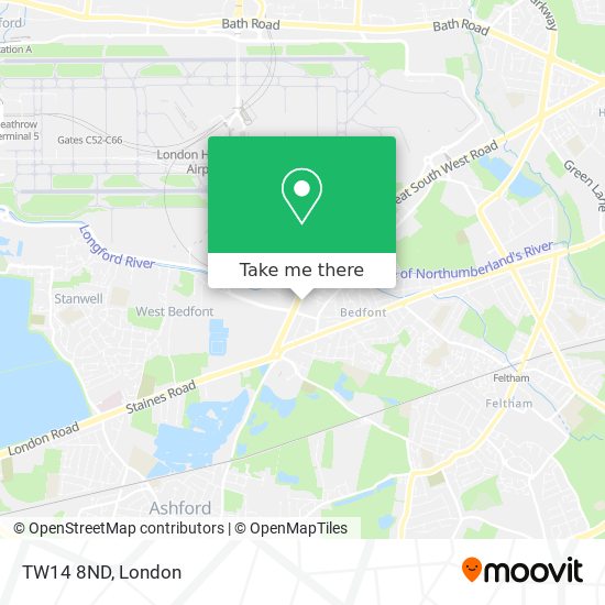 TW14 8ND map