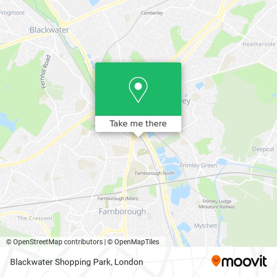 Blackwater Shopping Park map