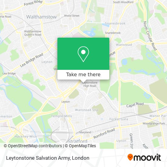Leytonstone Salvation Army map