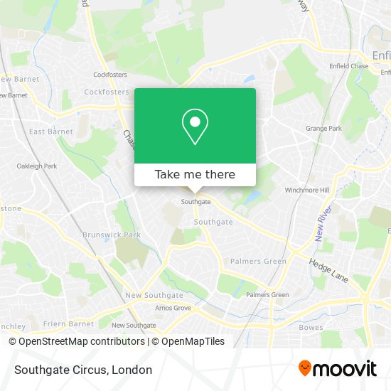 Southgate Circus map