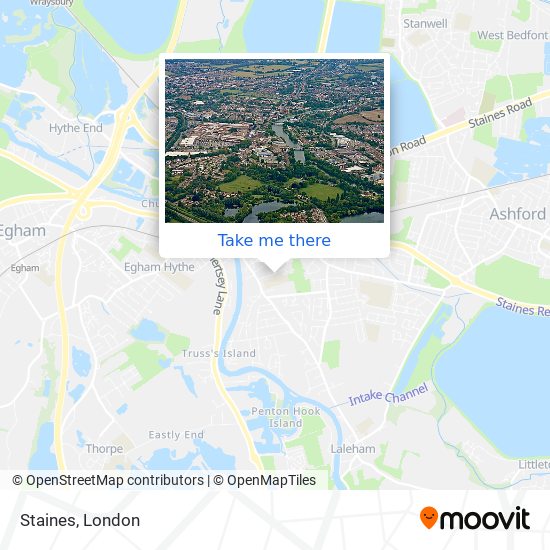 Staines map