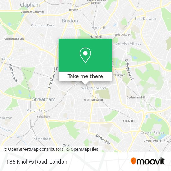 186 Knollys Road map