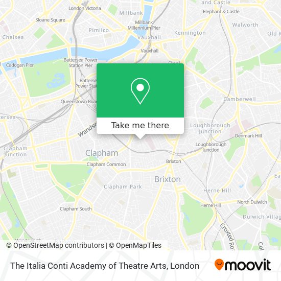 The Italia Conti Academy of Theatre Arts map