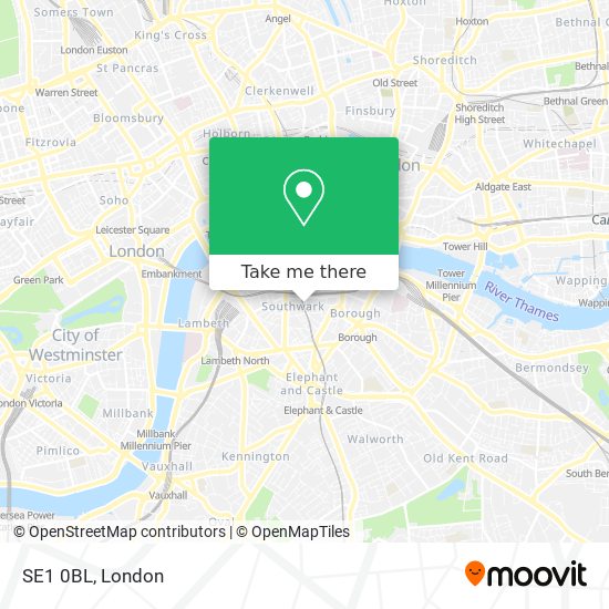 SE1 0BL map