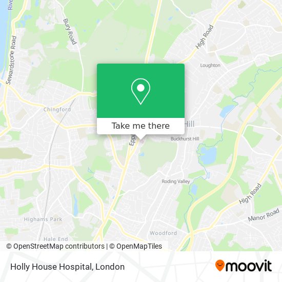 Holly House Hospital map