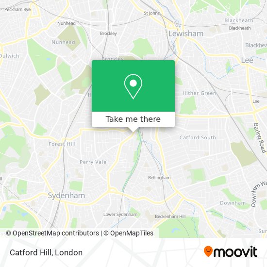 Catford Hill map