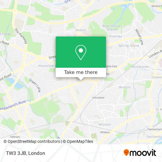 TW3 3JB map