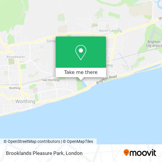 Brooklands Pleasure Park map