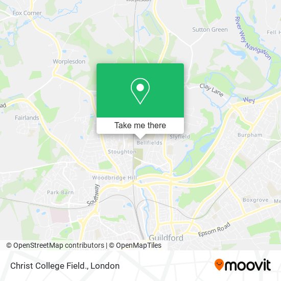 Christ College Field. map