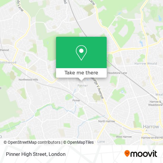 Pinner High Street map