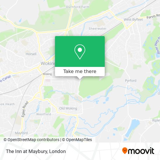 The Inn at Maybury map