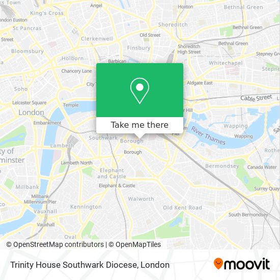 Trinity House Southwark Diocese map