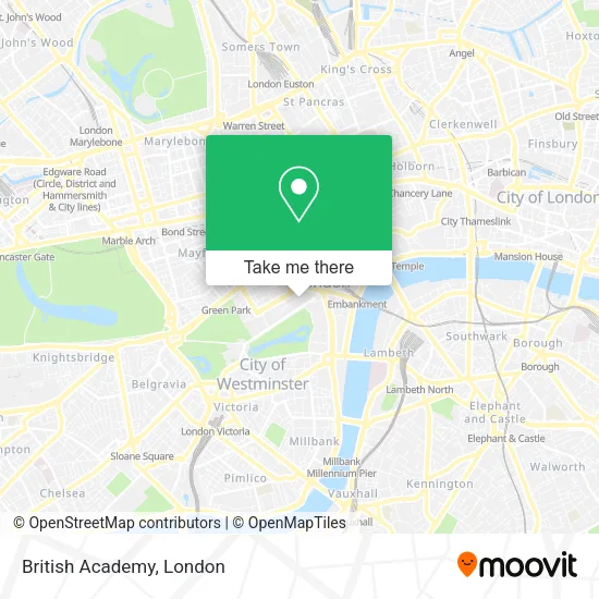 British Academy map
