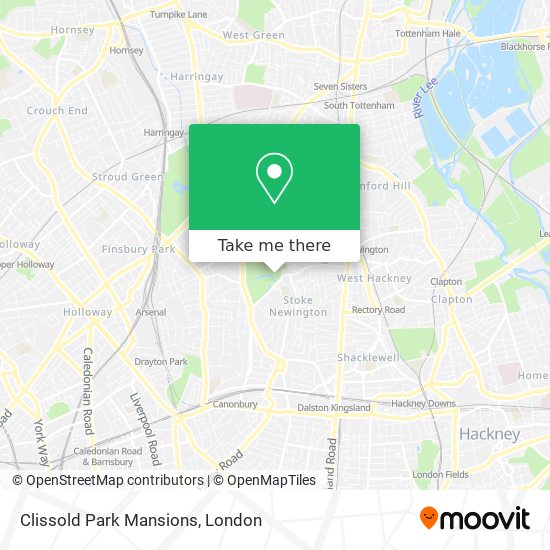 Clissold Park Mansions map